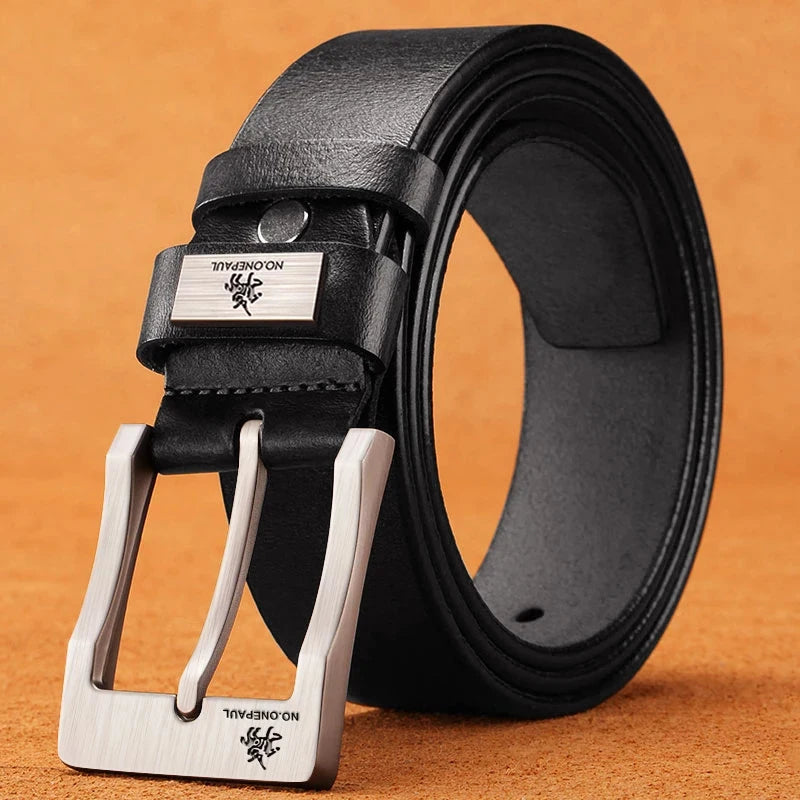 Genuine Leather Belt Men's High Quality Buckle