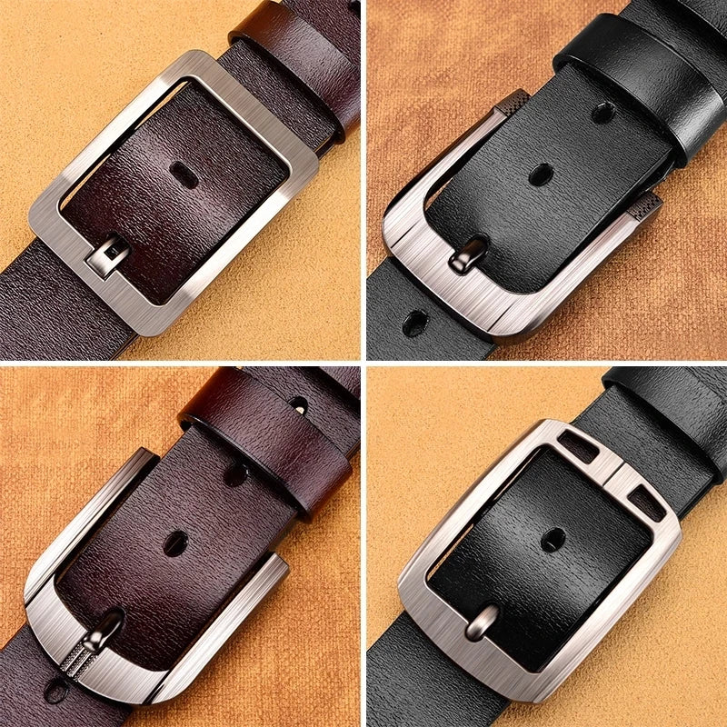 Genuine Leather Belt Men's High Quality Buckle