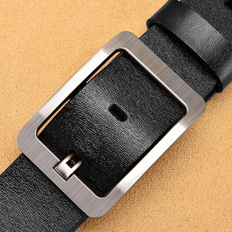 Genuine Leather Belt Men's High Quality Buckle