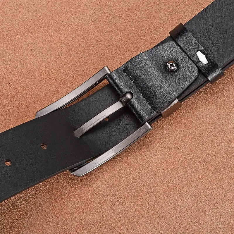 Genuine Leather For Men's High Quality Buckle