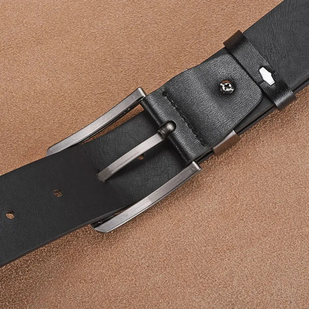 Genuine Leather For Men's High Quality Buckle