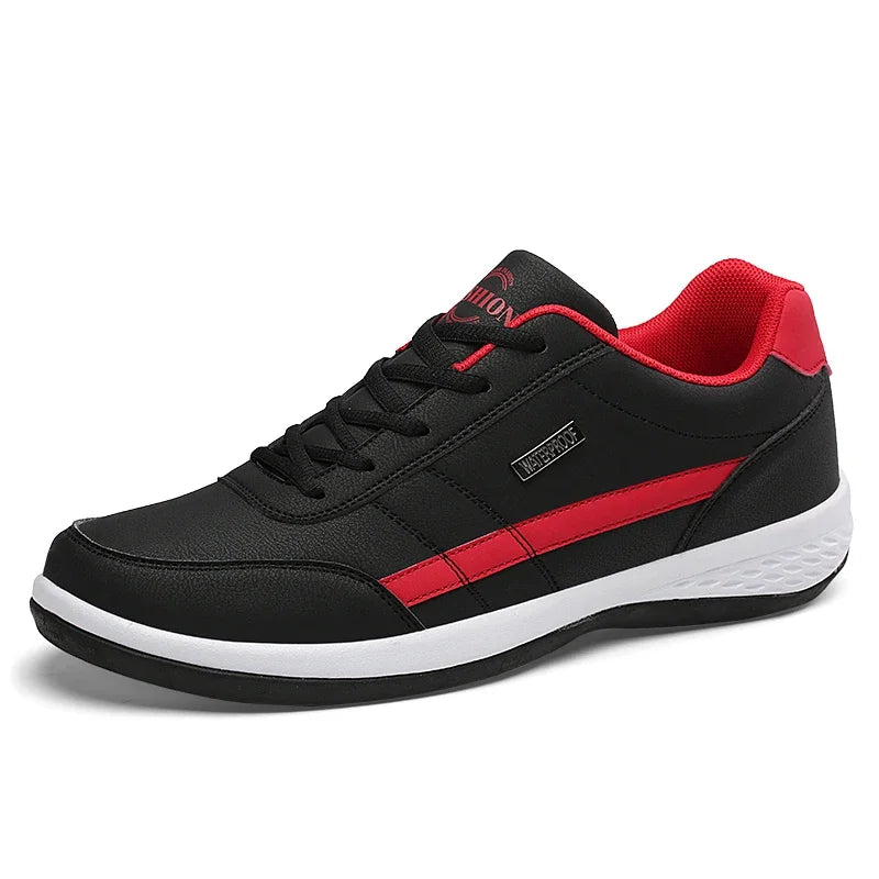 Men Leather Sneaker Waterproof Casual Comfortable