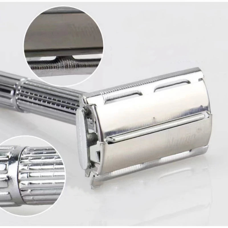 Men Shaving Razor with Blade