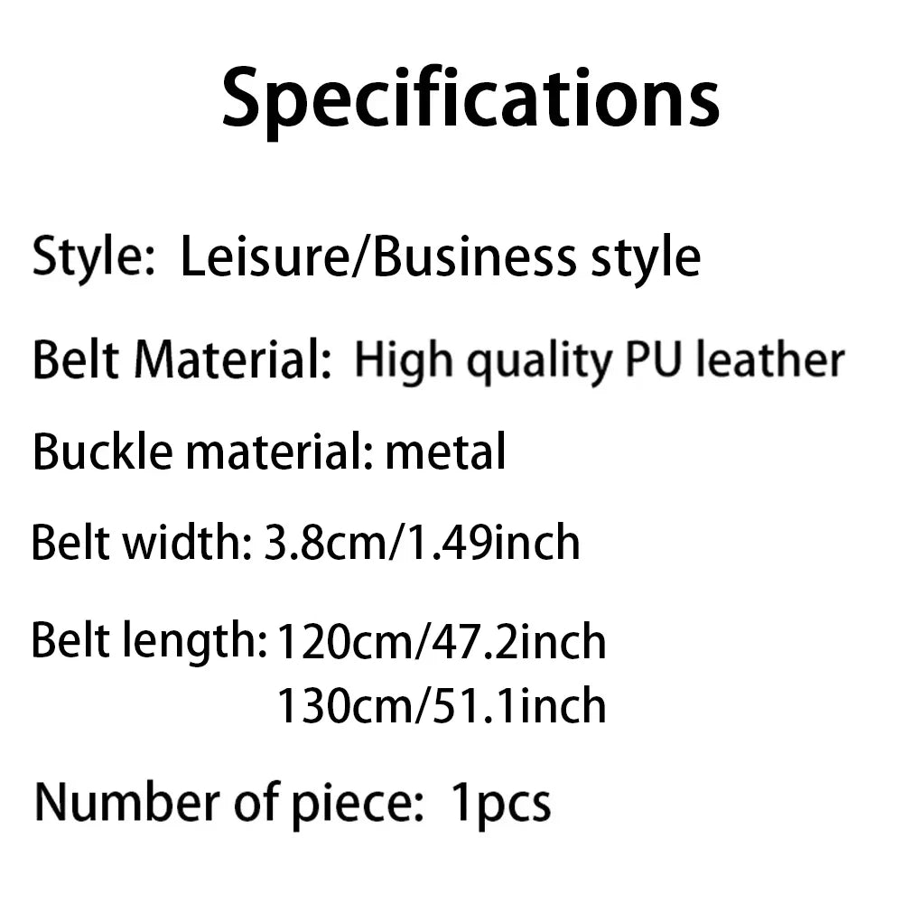 Genuine Leather For Men's High Quality Buckle