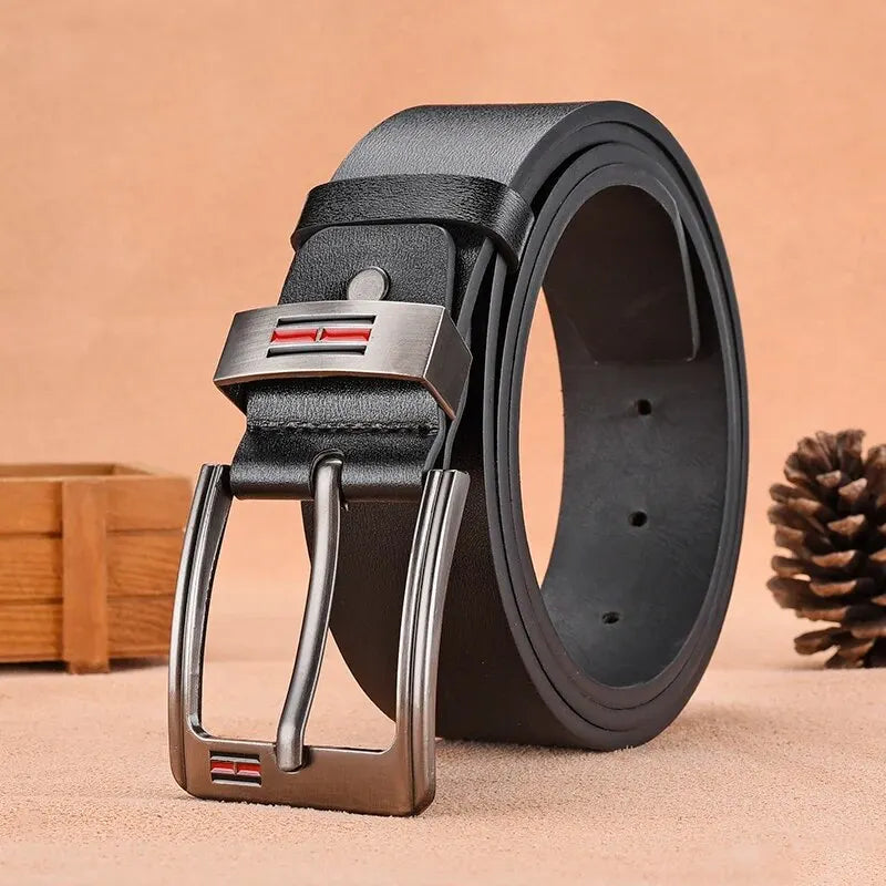 Genuine Leather For Men's High Quality Buckle