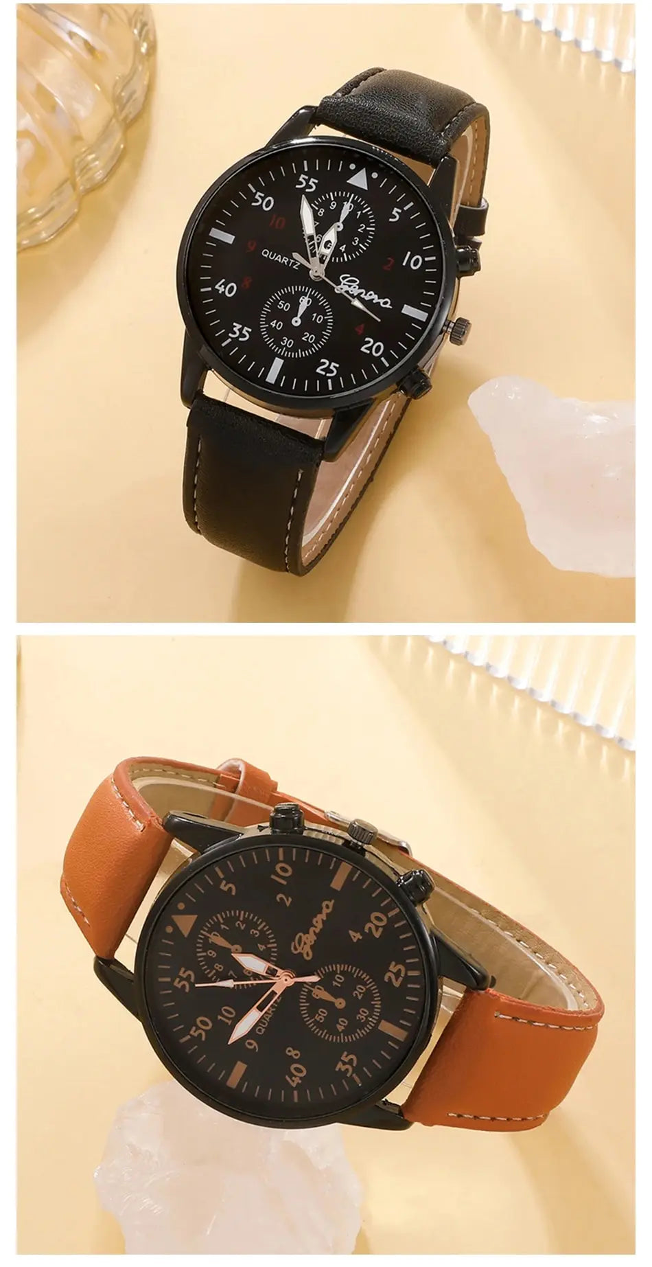 Men Watch Luxury Bracelet Set Fashion