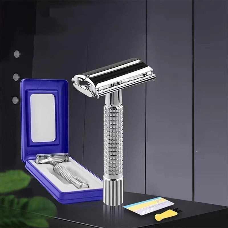 Men Shaving Razor with Blade