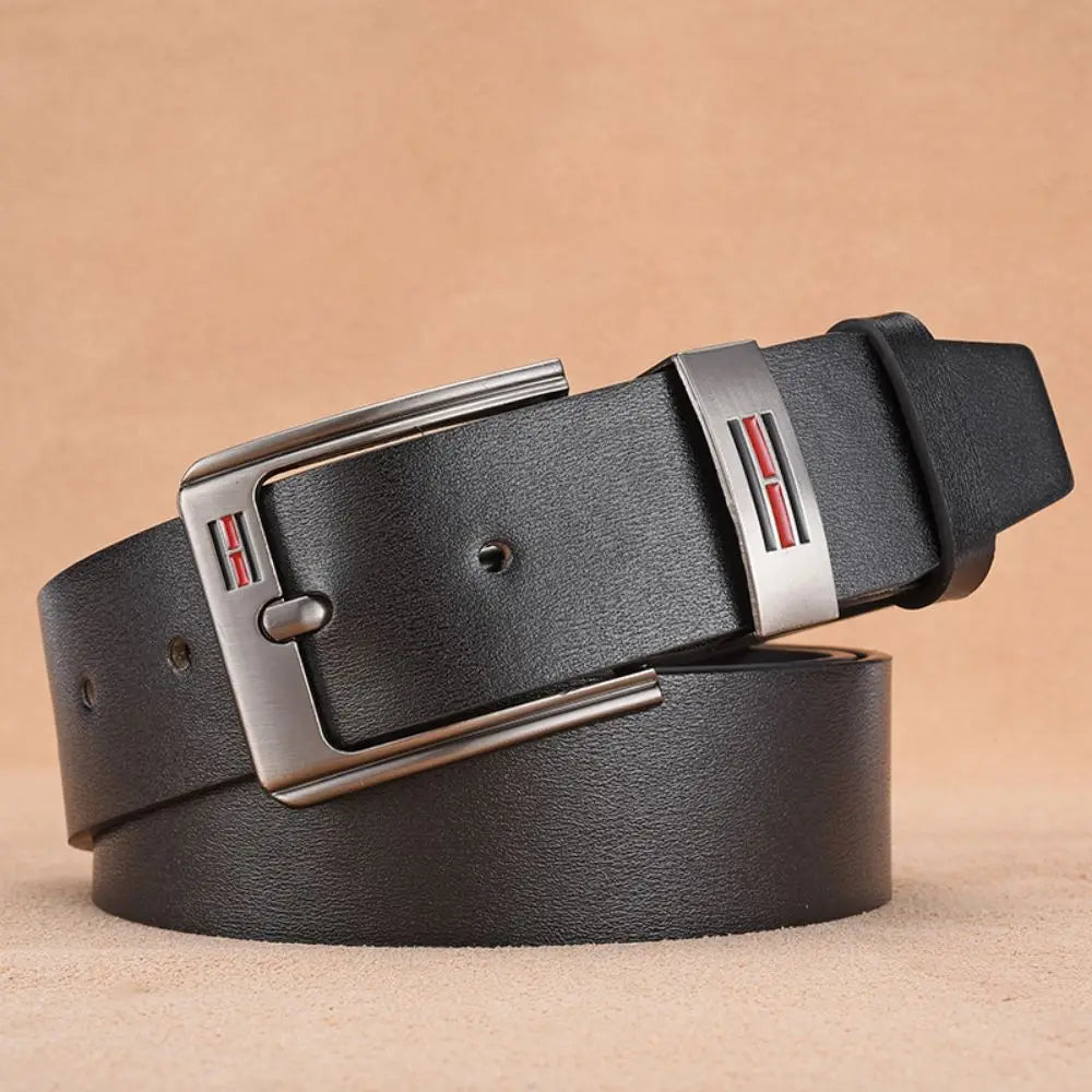 Genuine Leather For Men's High Quality Buckle