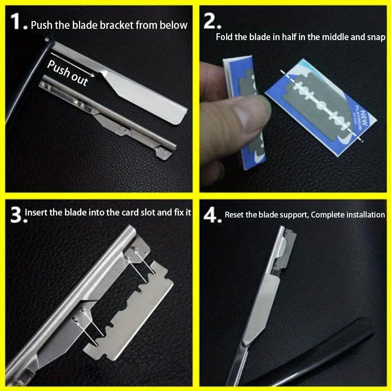 Manual Shaver Stainless Steel With 10pcs Blades