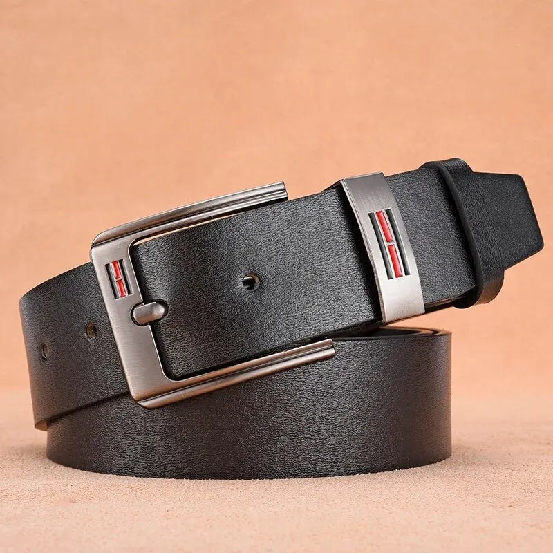 Genuine Leather For Men's High Quality Buckle