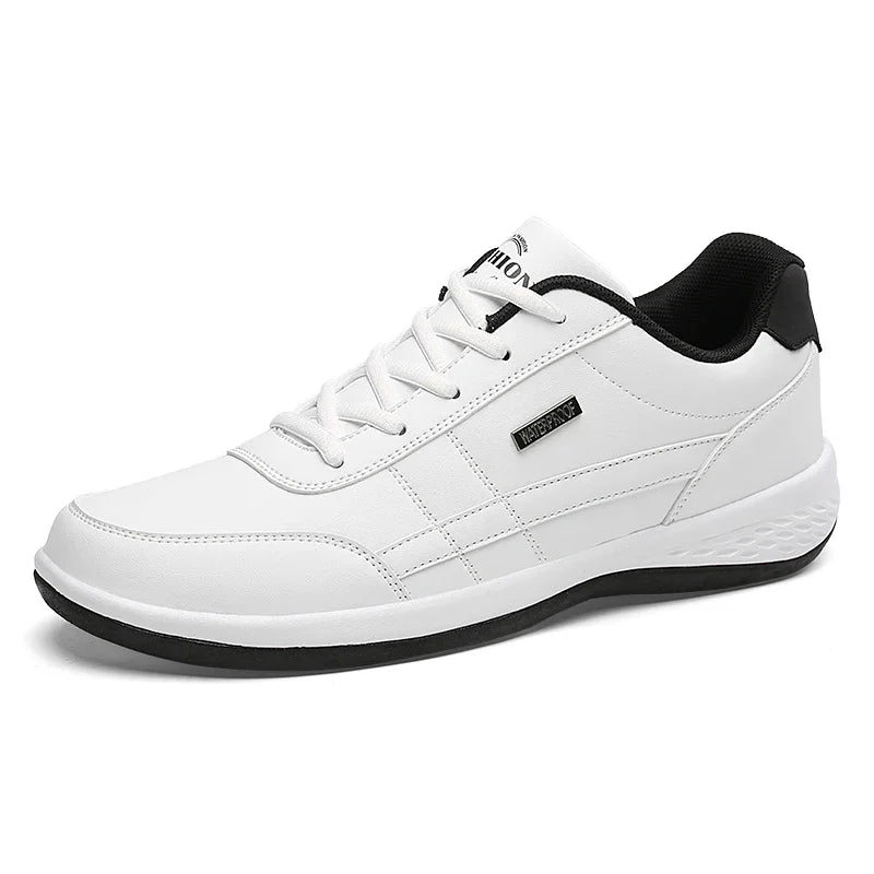 Men Leather Sneaker Waterproof Casual Comfortable