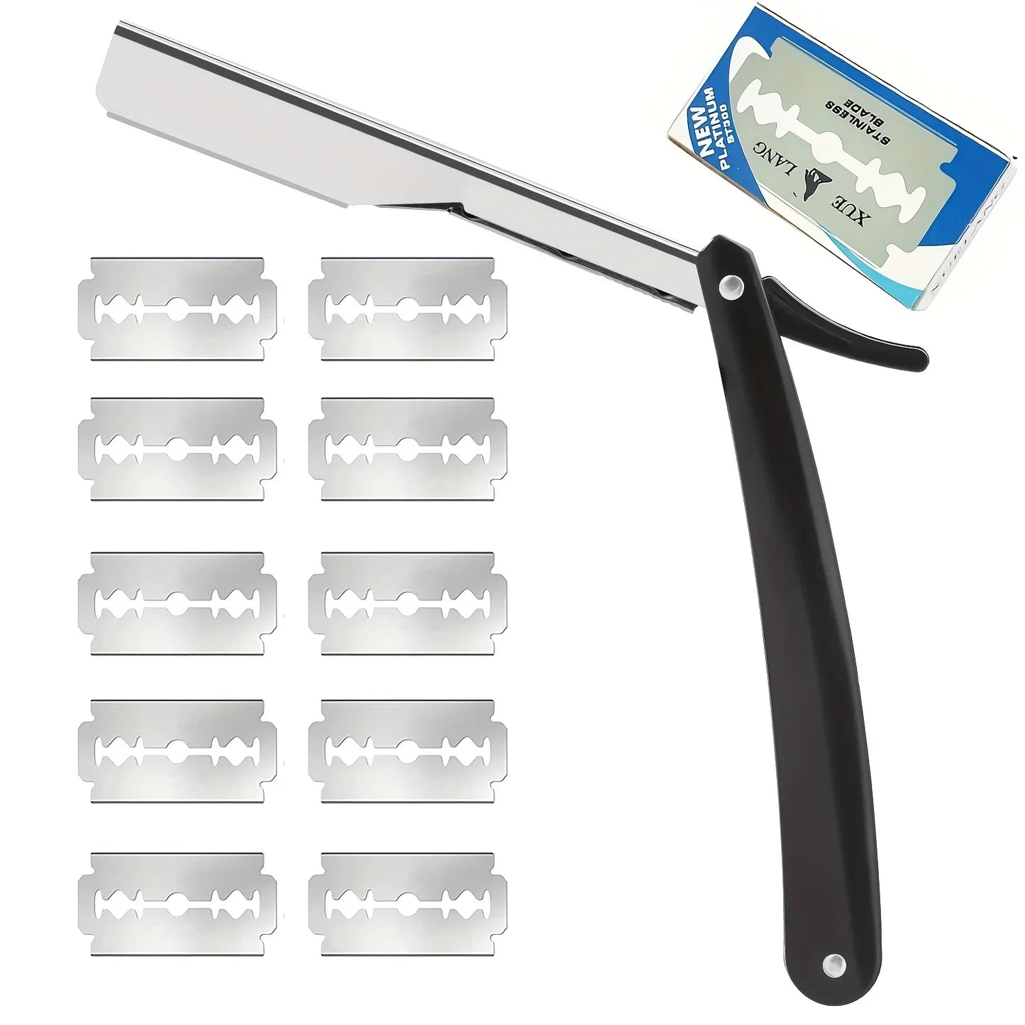 Manual Shaver Stainless Steel With 10pcs Blades