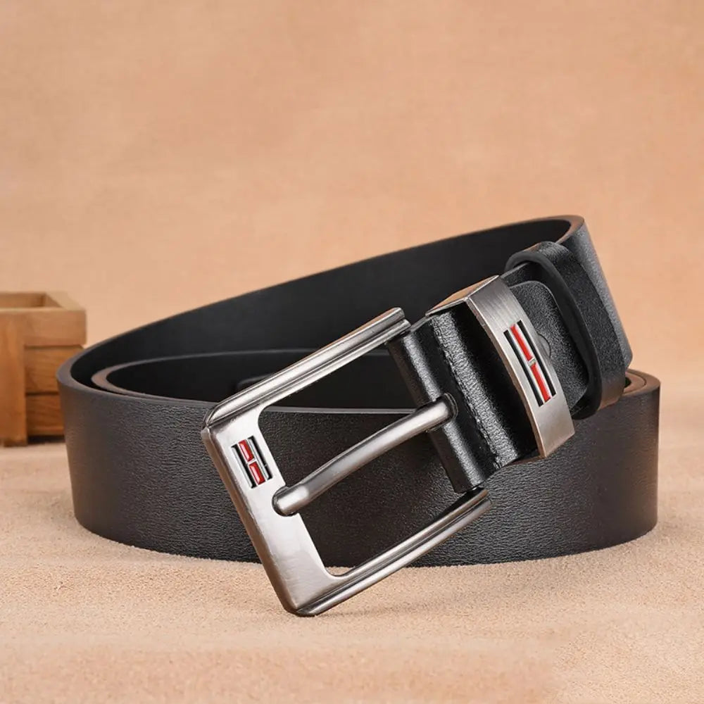 Genuine Leather For Men's High Quality Buckle