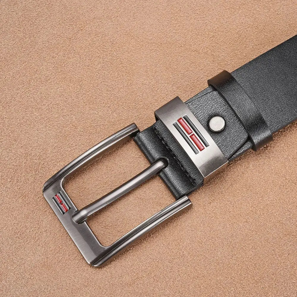 Genuine Leather For Men's High Quality Buckle