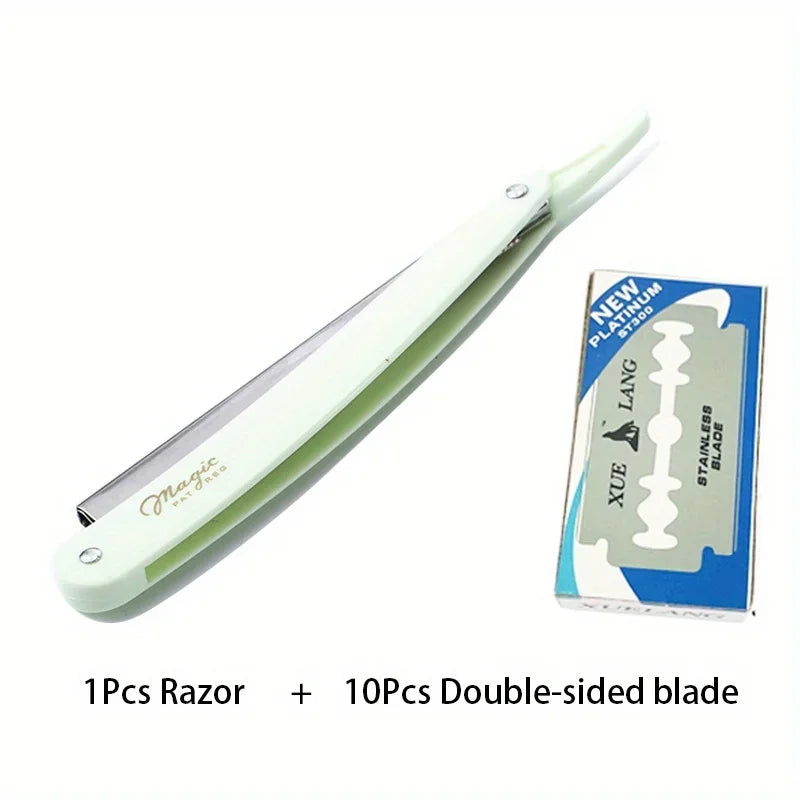 Manual Shaver Stainless Steel With 10pcs Blades