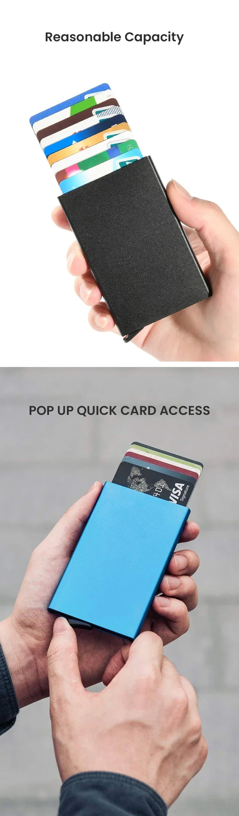 Men ID Credit Card Holder Wallet