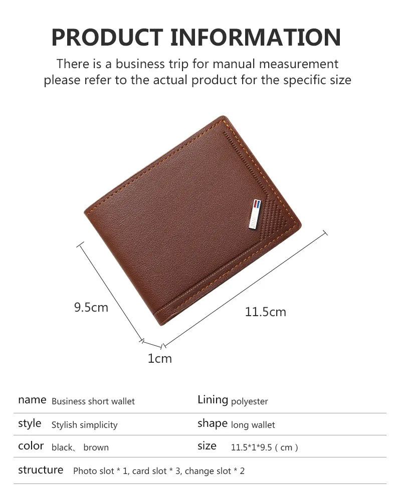 Men's Ultra-thin Short Wallet