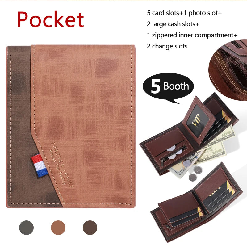 Men's High-capacity Leather Wallet