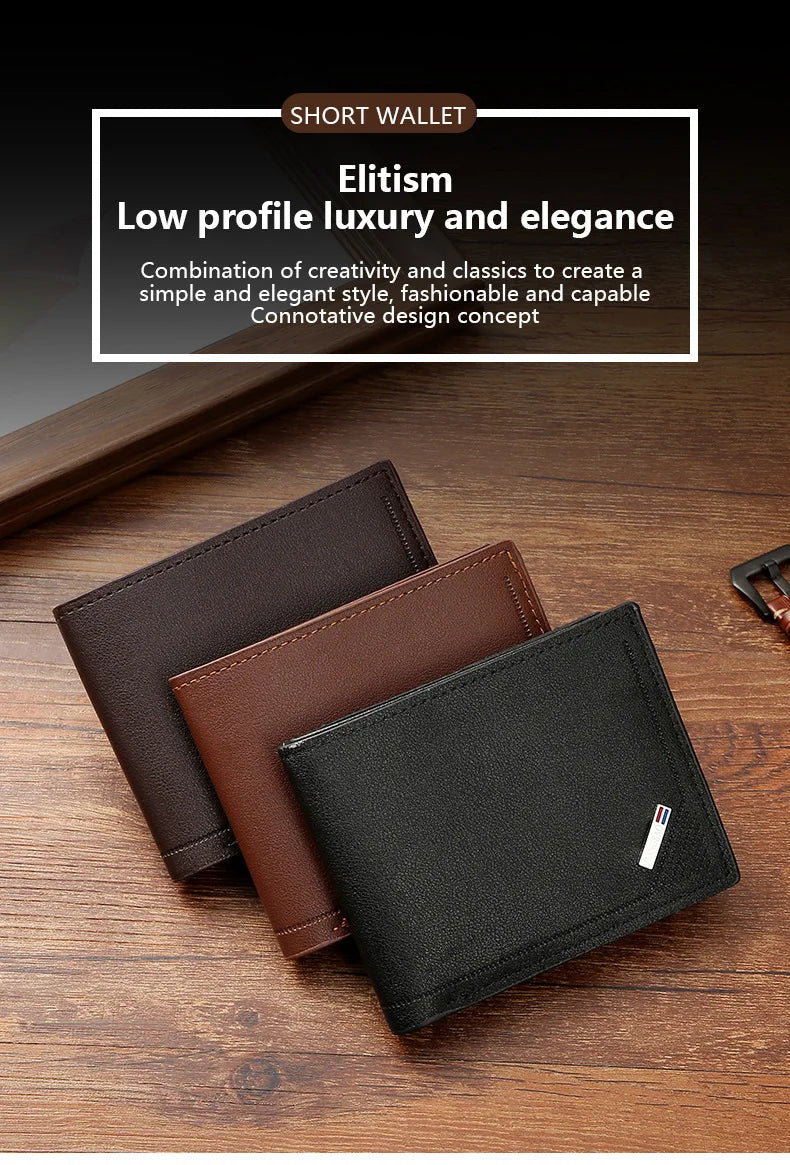 Men's Ultra-thin Short Wallet